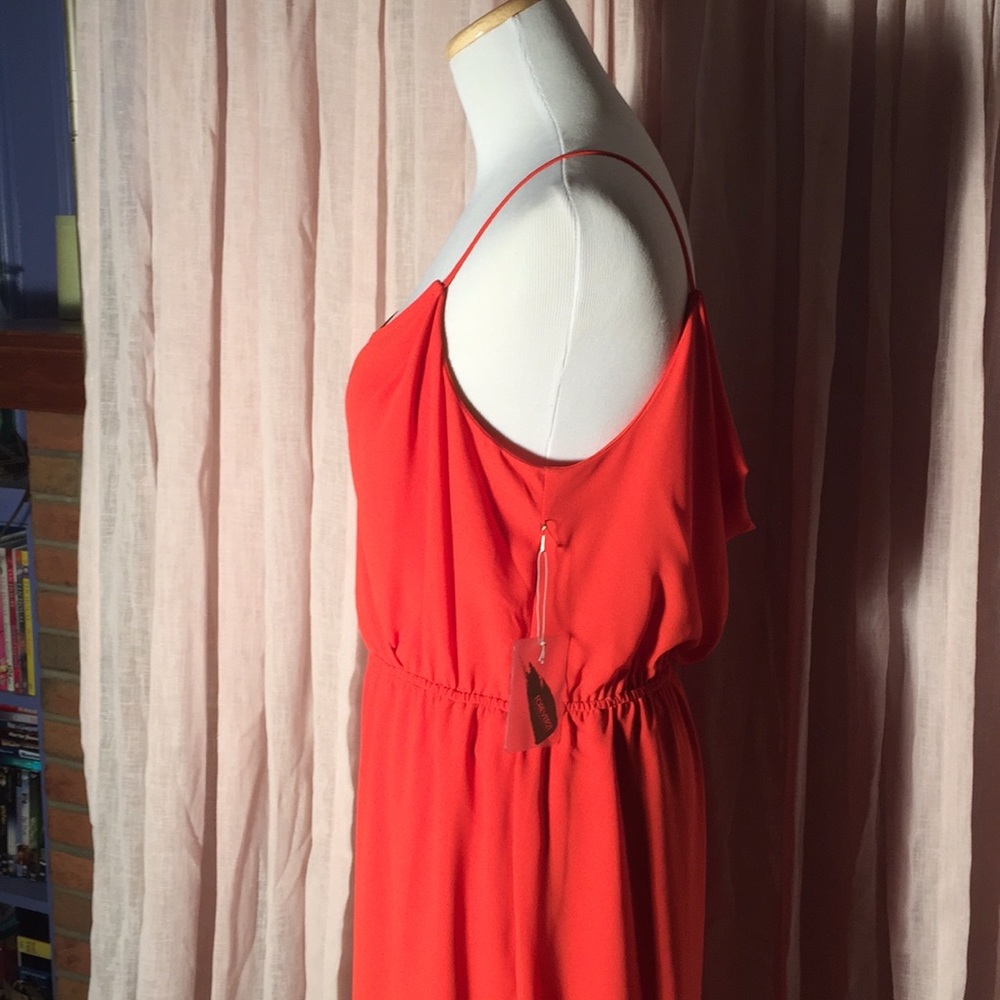 Forever 21 Dress Orange Spaghetti Strap - Picture 2 of 3
